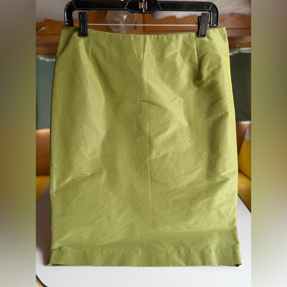 Barneys New York Lime Pencil Skirt